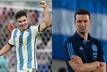Julian Alvarez was substituted in the Argentina vs Paraguay match and this is what the coach said