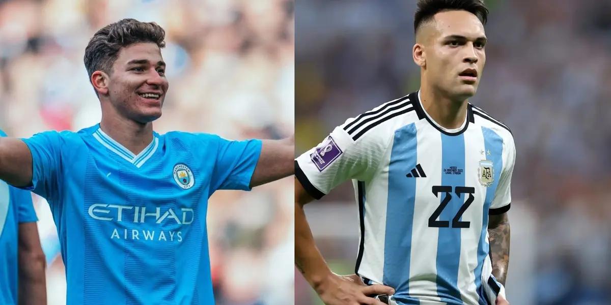 Julian Alvarez's praise for Lautaro Martinez