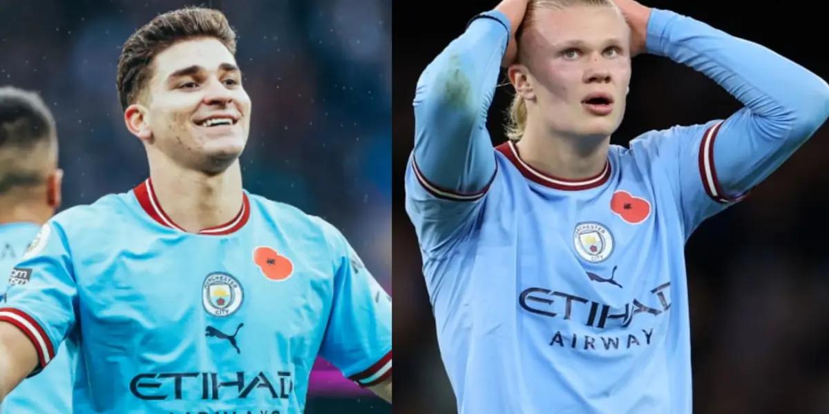 Julian Alvarez's unexpected news that infuriates Erling Haaland