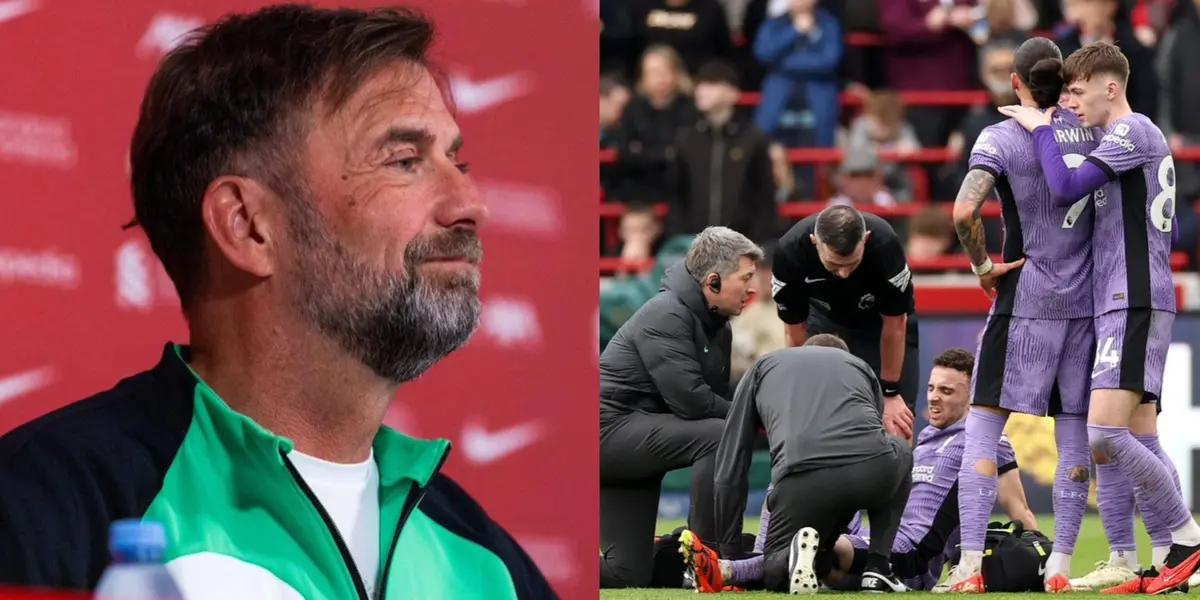 Jurgen Klopp gives an update on the injuries Liverpool has, including Diogo Jota.