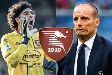 Juventus coach Maximiliano Allegri spoke about the duel with Guillermo Ochoa and Salernitana