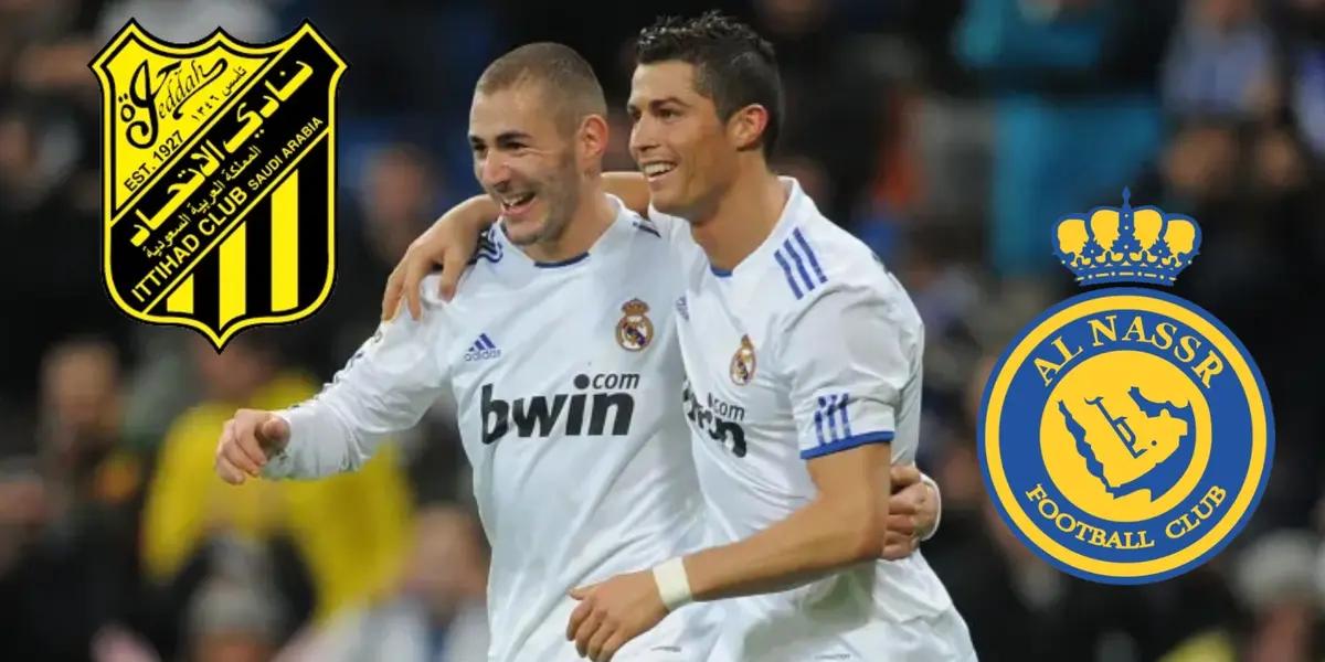 Karim Benzema y Cr7. Photo. 90min.com