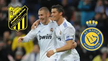 Karim Benzema y Cr7. Photo. 90min.com