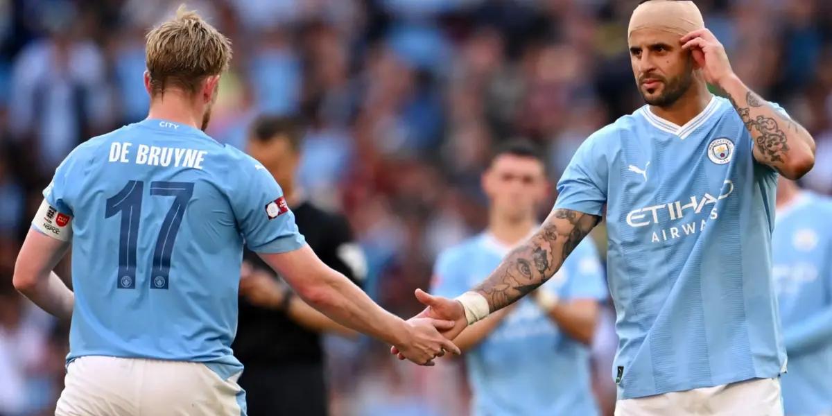 Kevin De Bruyne is praised by the Man City team, including Kyle Walker.