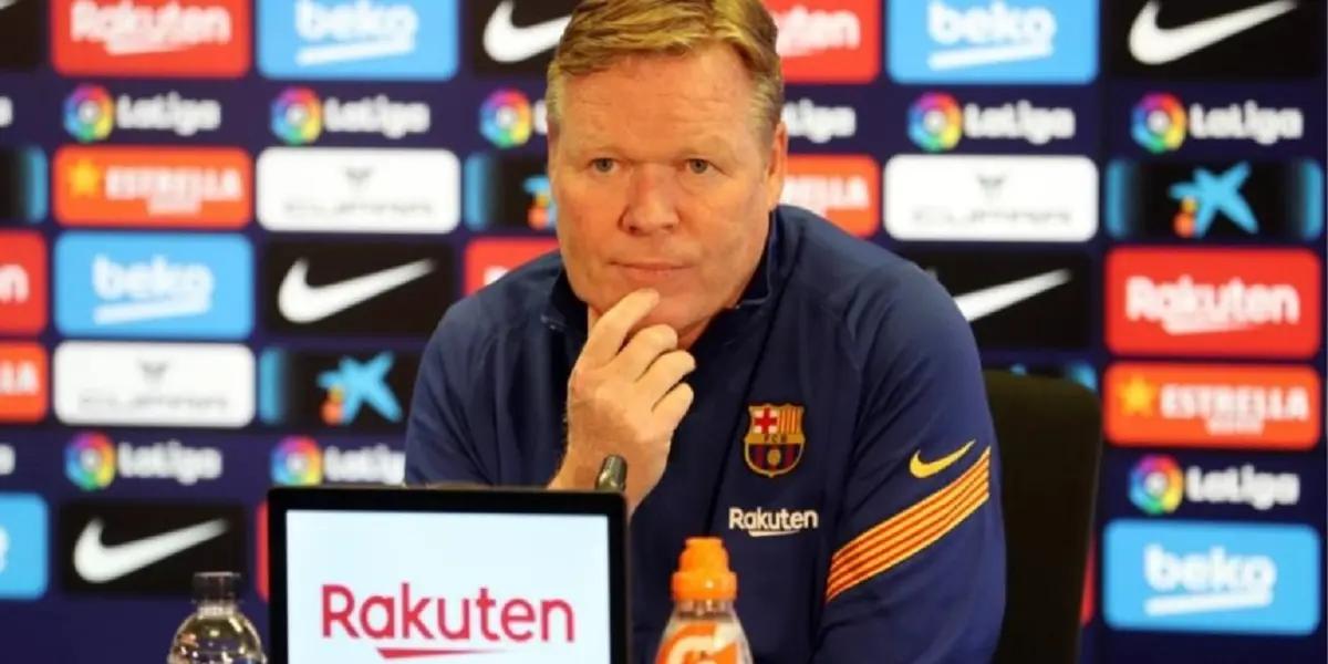 Koeman and the president of Barcelona held a brief dialogue which they defined as "productive"