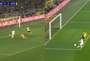 Kylian Mbappé could not believe his miss.