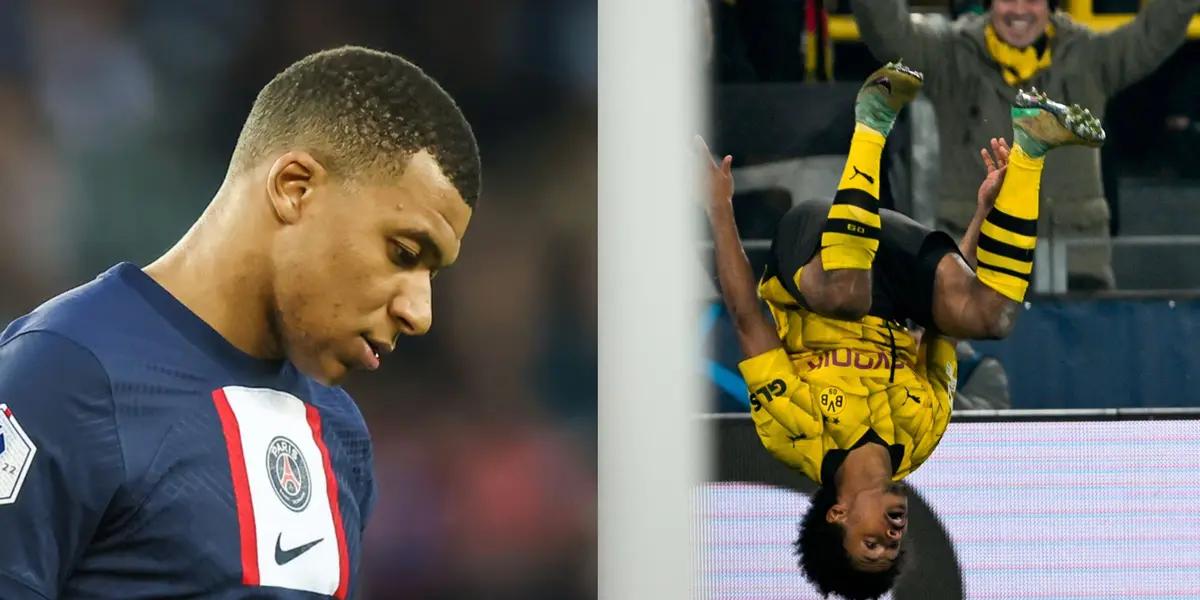 Kylian Mbappé could not believe PSG is losing against BVB.