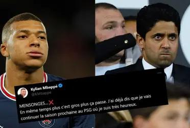 Kylian Mbappé got fed up with the rumors and announced where he'll play next season.