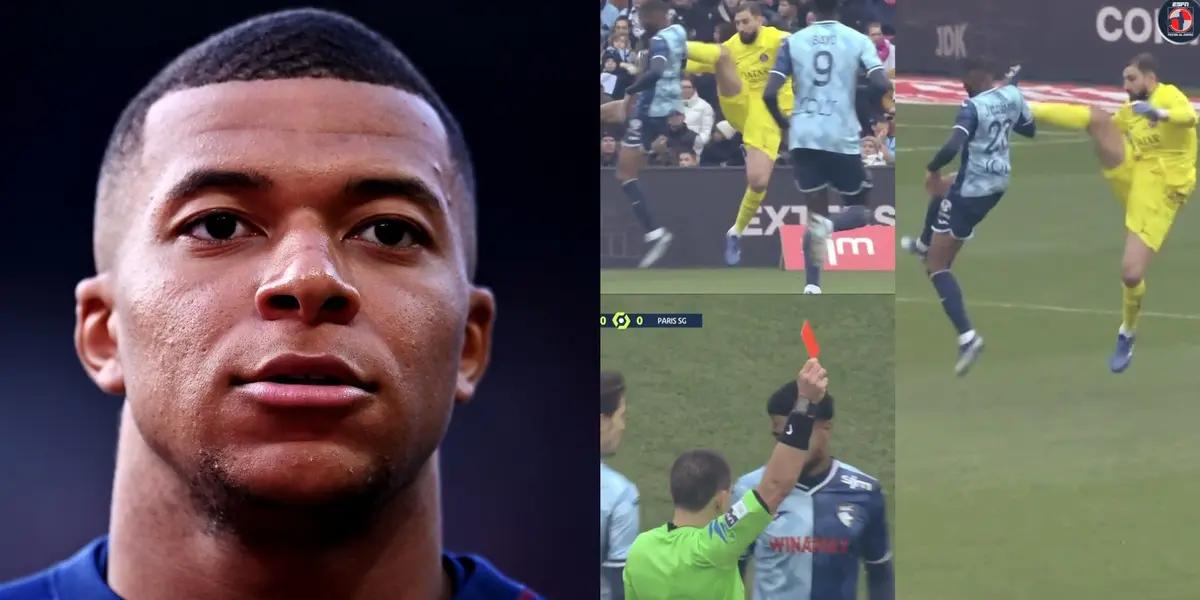 Kylian Mbappé had to fix Donnarumma's mistake.