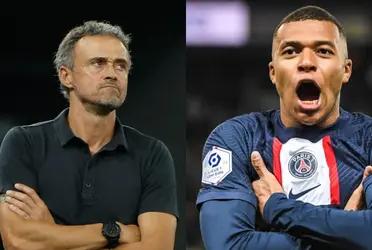 Kylian Mbappé is already playing against AC Milan.