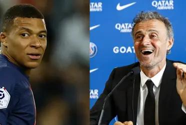 Kylian Mbappé may have not liked Luis Enrique's words at all.