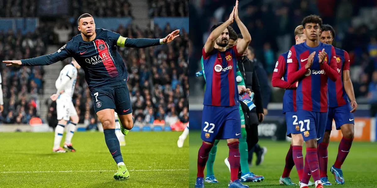 Kylian Mbappé might already have an advantage against FC Barcelona in the Champions League next week.