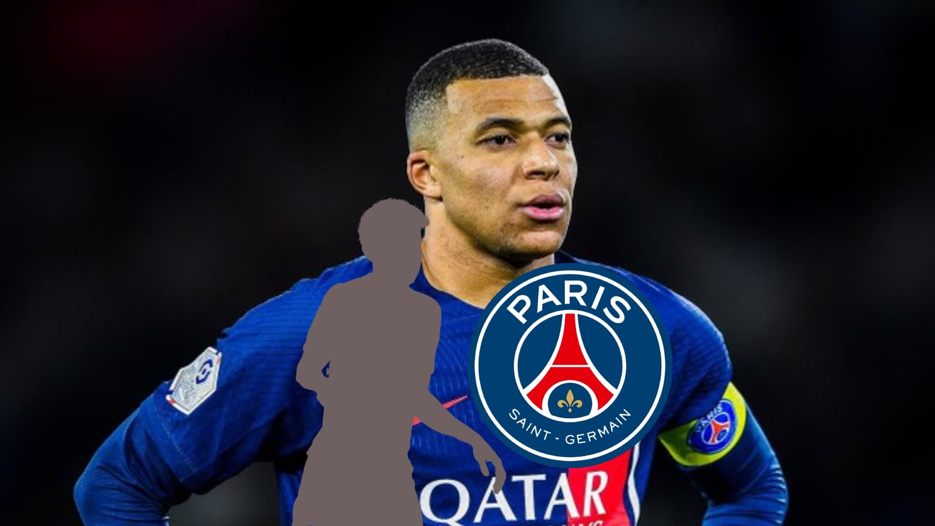 Kylian Mbappé relaxes while playing for PSG in Ligue 1.