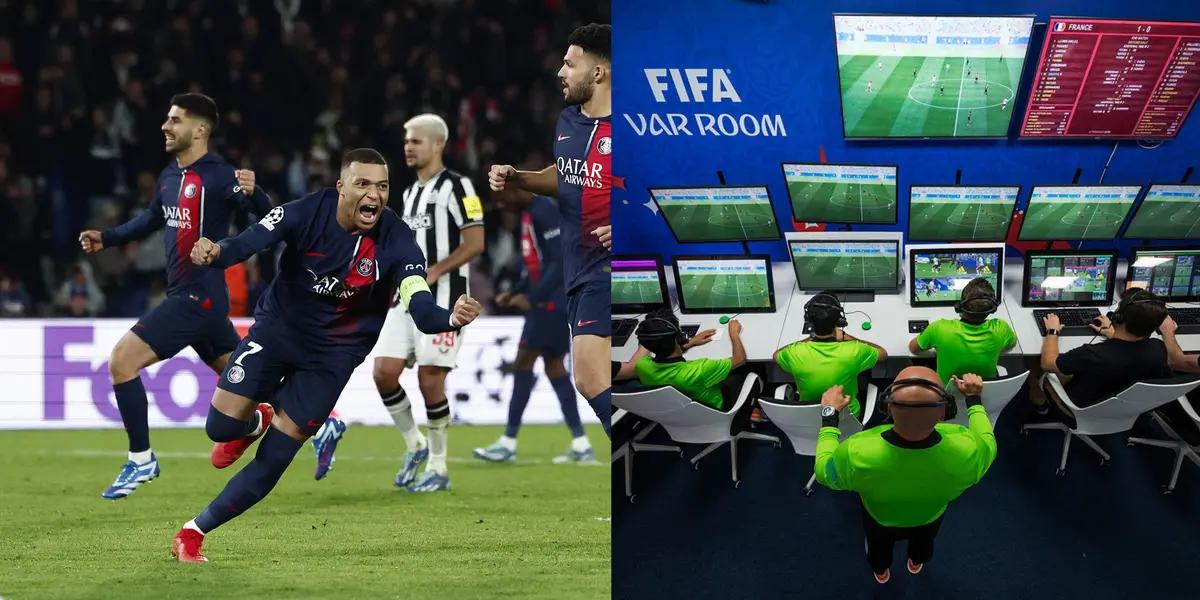 Kylian Mbappé scored a doubtful penalty against Newcastle, now, UEFA made a decision.