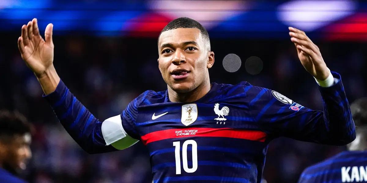 Kylian Mbappé scored four goals in the win over Kazakhstan, the first three in the first half. See how many he has for France.