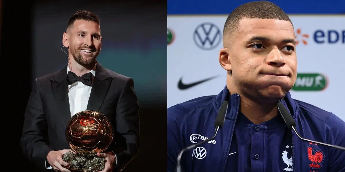 Kylian Mbappé talked about Lionel Messi's ballon d'or.
