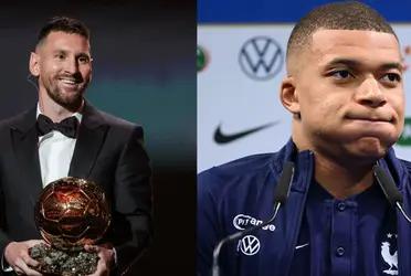 Kylian Mbappé talked about Lionel Messi's ballon d'or.