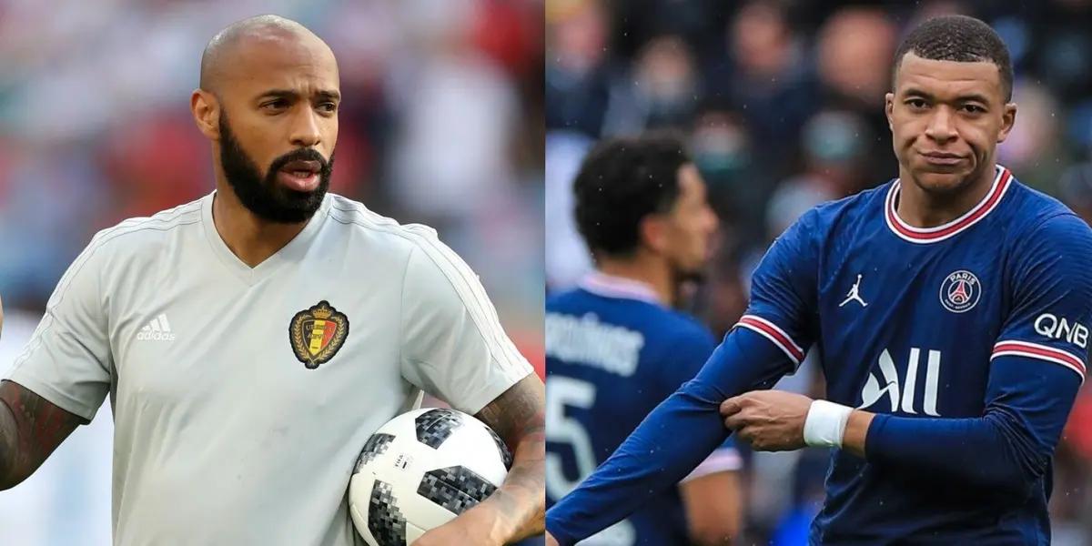 Kylian Mbappe was humbled by Thierry Henry's words.