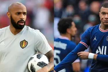 Kylian Mbappe was humbled by Thierry Henry's words.