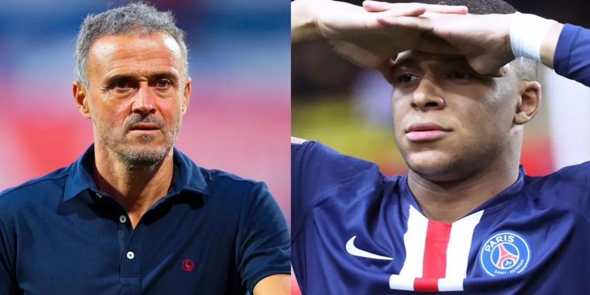 Kylian Mbappé was not expecting this low blow from Luis Enrique.