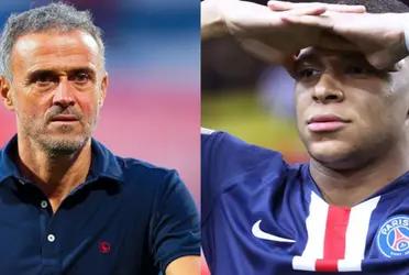 Kylian Mbappé was not expecting this low blow from Luis Enrique.