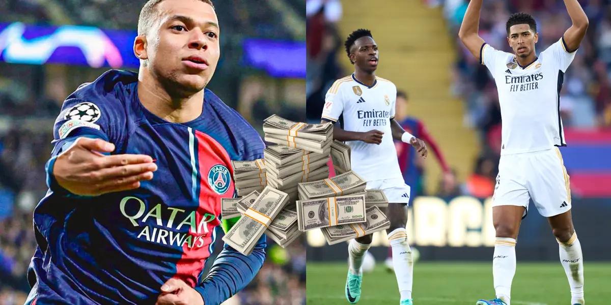 Kylian Mbappé will make the most in the Real Madrid squad including Vinicius Jr. and Jude Bellingham.