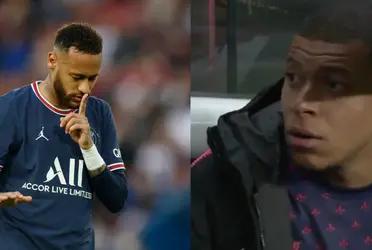 Kylian Mbappe's reaction after Ney's goal surprised PSG fans.