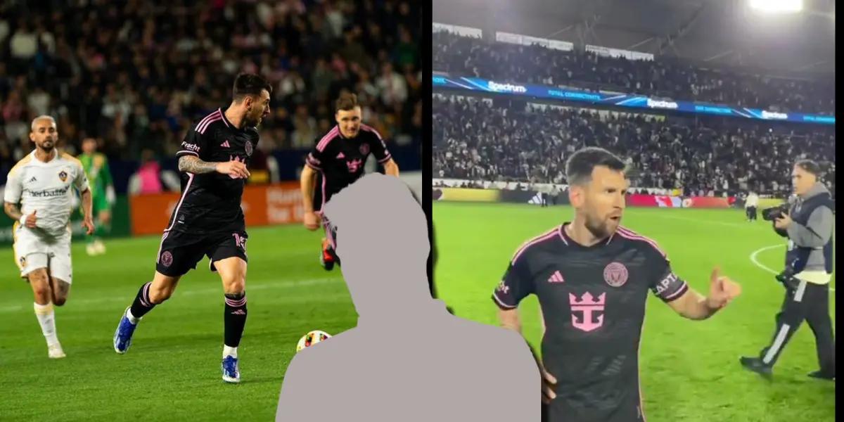 LA Galaxy player rejects claims of Messi rejecting give his shirt to him.