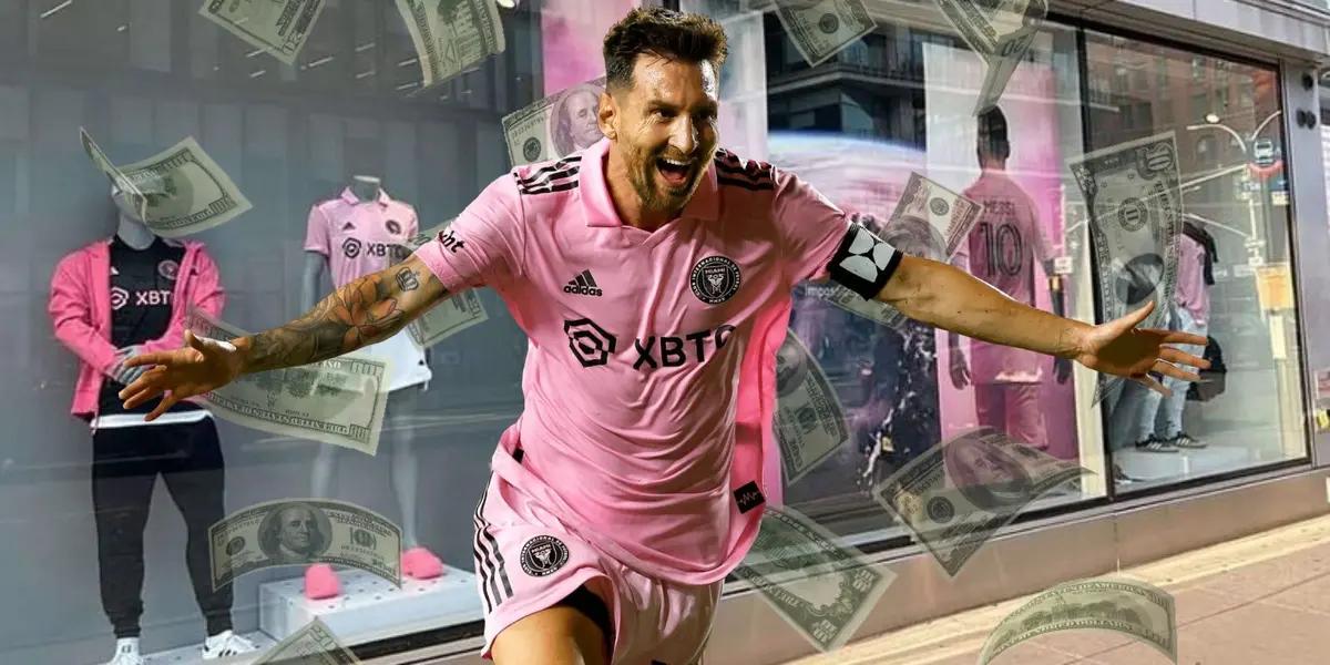 La Pulga generated an unprecedented impact when he arrived at Inter Miami and now the German brand has put him in numbers.