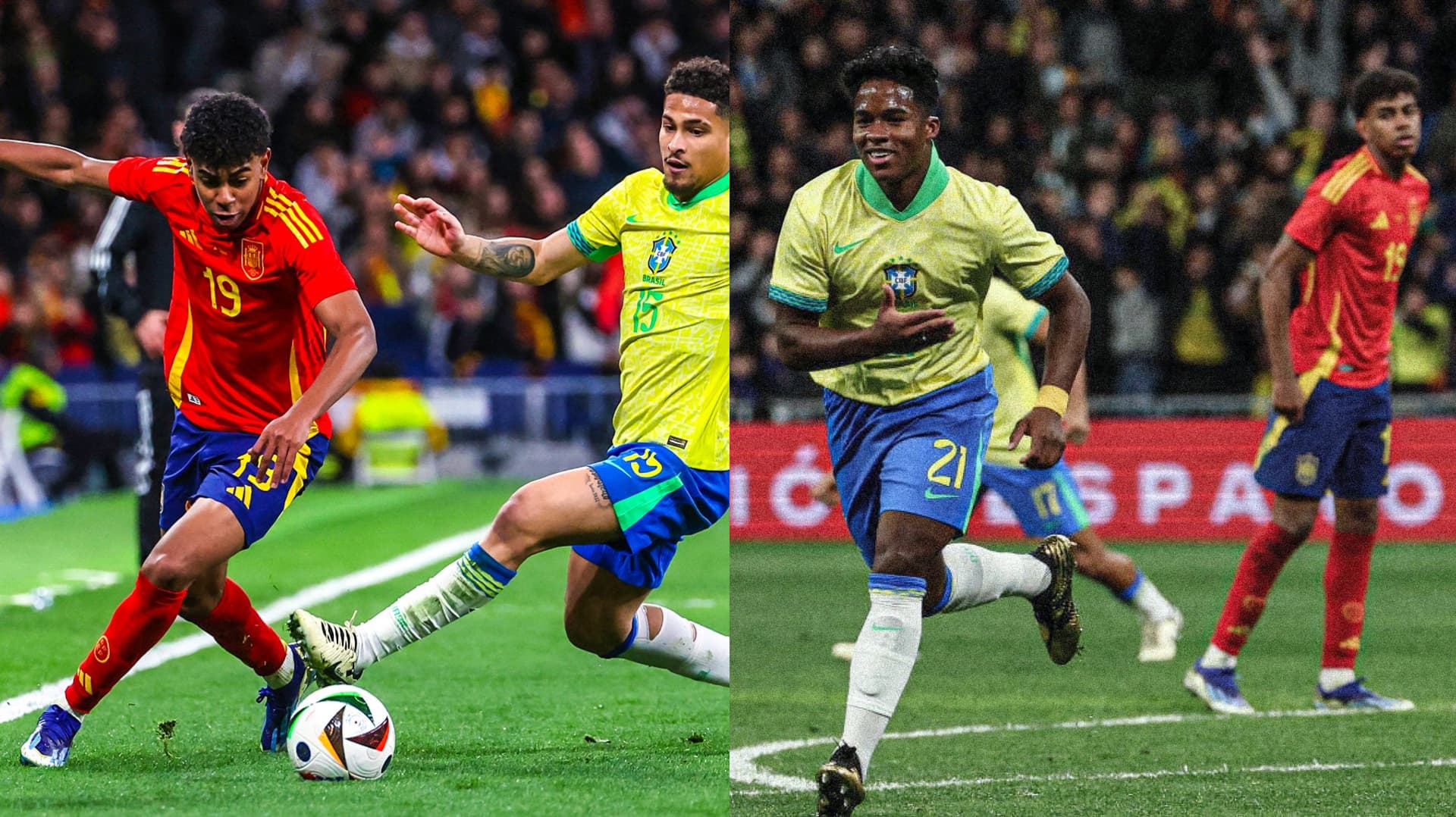 Lamine Yamal grabs an assist while Endrick scores again fro Brazil.