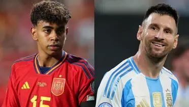 Lamine Yamal, Lionel Messi Photo: GOAL, Copa América