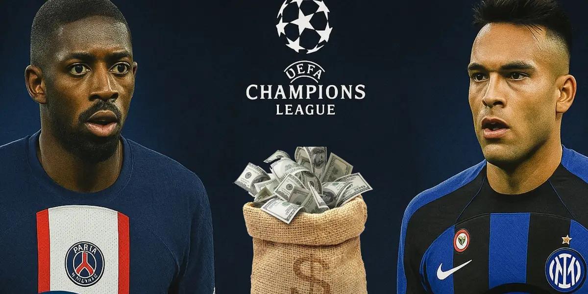 Lautaro Martínez vs. Dembelé. PHOTO: Grok X