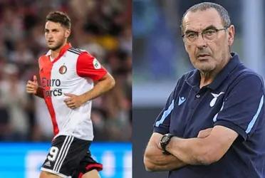 Lazio coach Maurizio Sarri unloads on Santiago Gimenez and Feyenoord