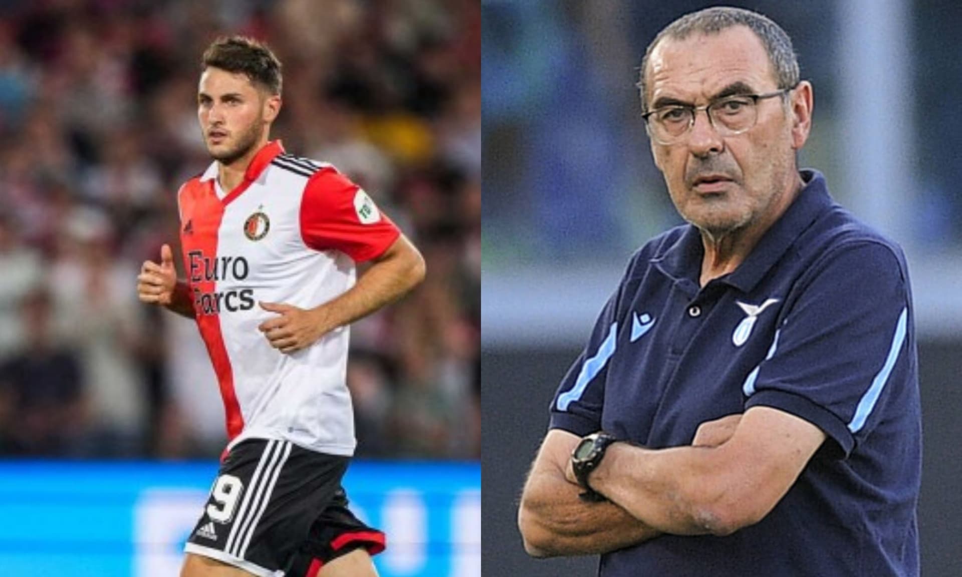 Lazio coach Maurizio Sarri unloads on Santiago Gimenez and Feyenoord