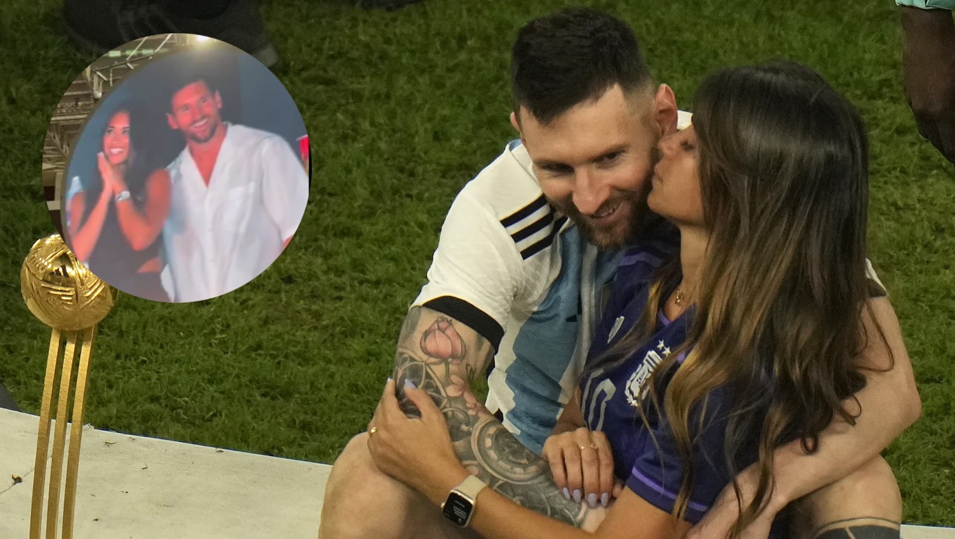 Leo Messi and Antonella Rocuzzo Fhoto: El mundo