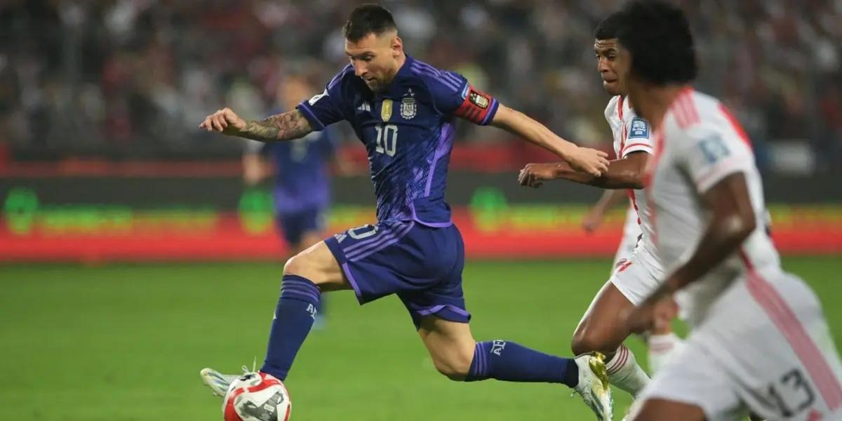Leo was able to score a hat-trick against Peru, but technology took away the possibility of celebrating in triplicate.