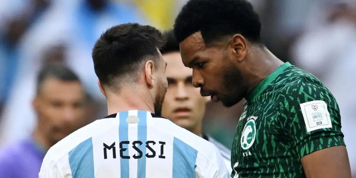 Leo was harmed in the first match of the Albiceleste against Saudi Arabia