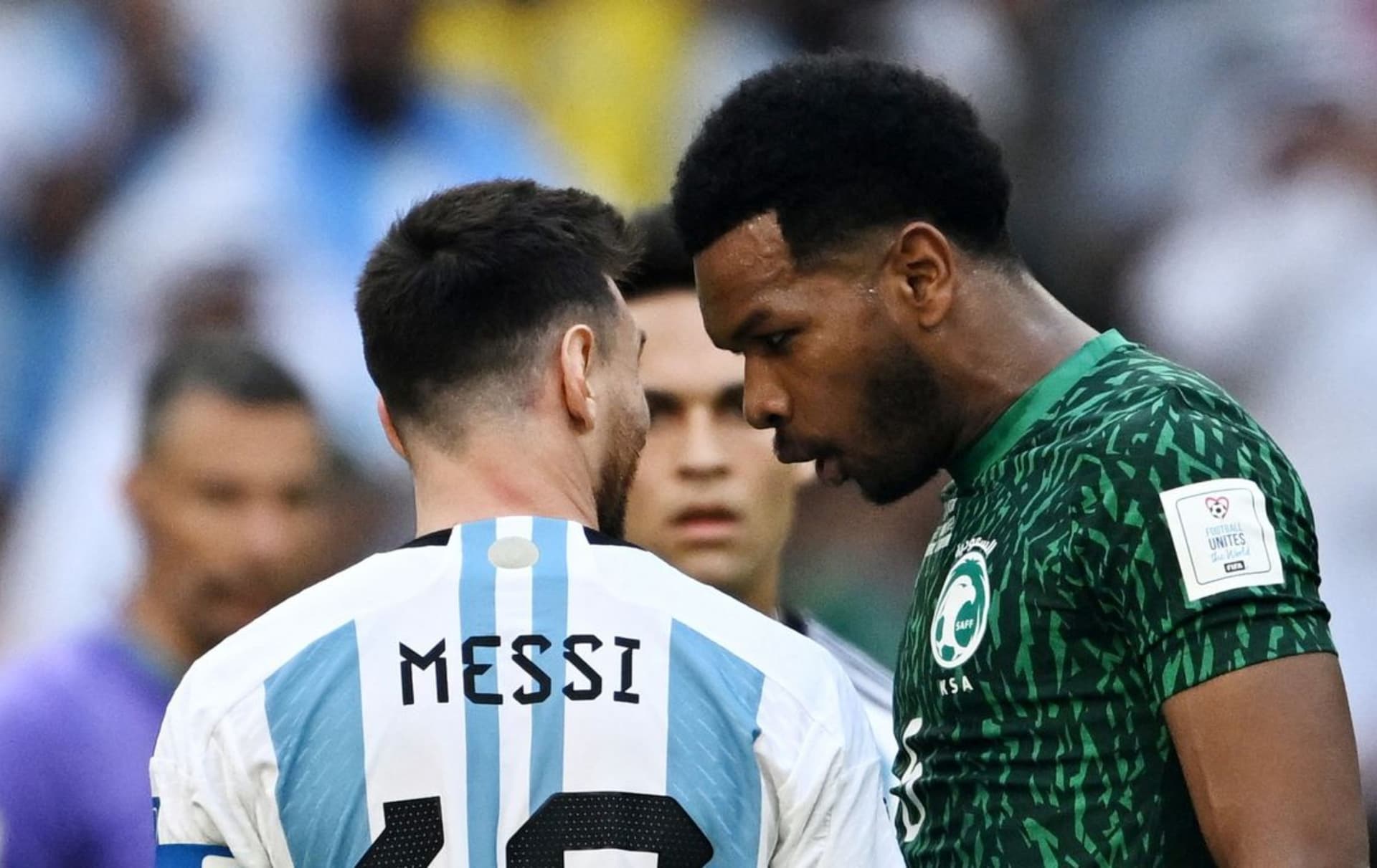 Leo was harmed in the first match of the Albiceleste against Saudi Arabia