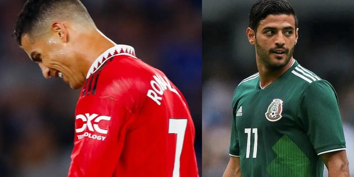 Like Carlos Vela in his time. Cristiano Ronaldo receives punishment for abandoning the team in the English Premier League match.