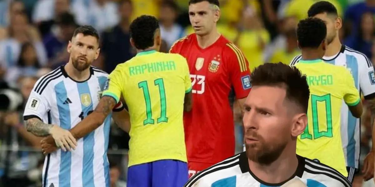 Lionel Messi and Argentina won, but a uncomfortable situation happened before the game