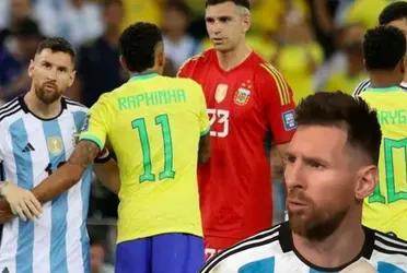 Lionel Messi and Argentina won, but a uncomfortable situation happened before the game