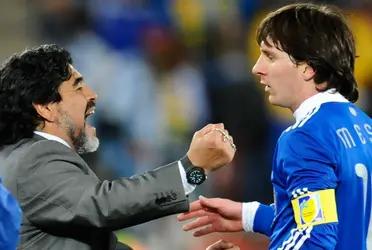 Lionel Messi and Diego Maradona were always questioned about their relationship but there is a video that shows Maradona very euphoric when the FC Barcelona striker made his debut in Argentina