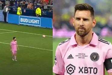 Lionel Messi and his actions after Cincinnati fans boed him