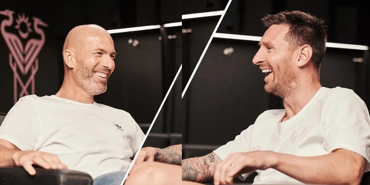 Lionel Messi and his interview with Zidane is a total success.