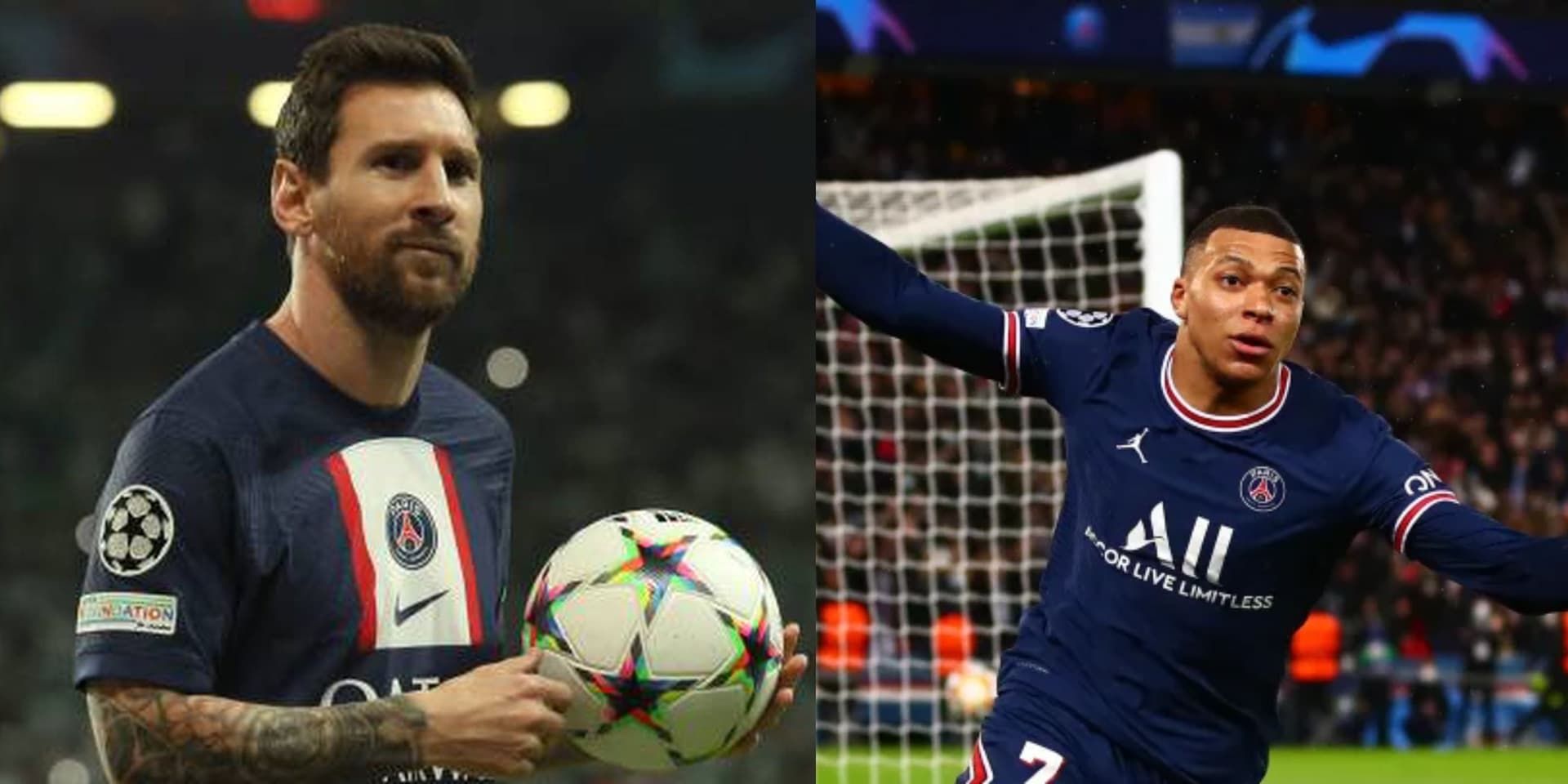 Lionel Messi and his wonder assist to Mbappe.