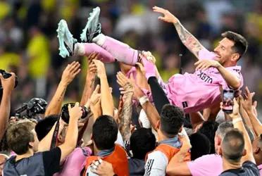Lionel Messi and Inter Miami lifted the Leagues Cup trophy and became Inter's first title in history