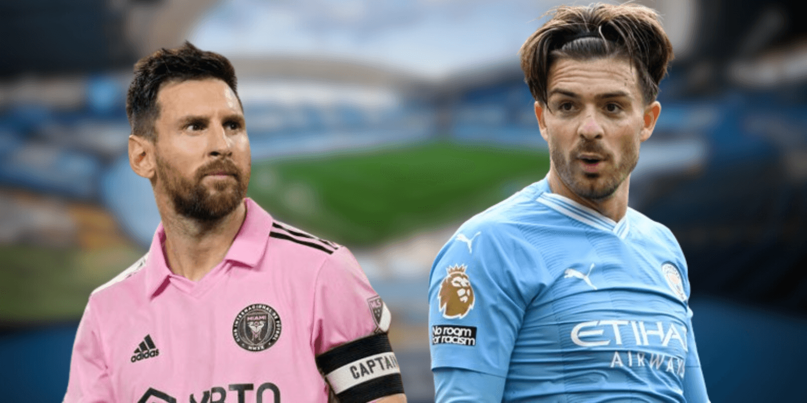 Lionel Messi and Jack Grealish