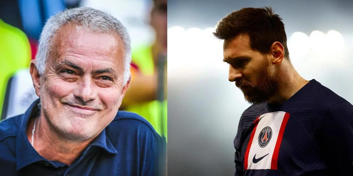 Lionel Messi and Jose Mourinho had some tense moments back in the old days.