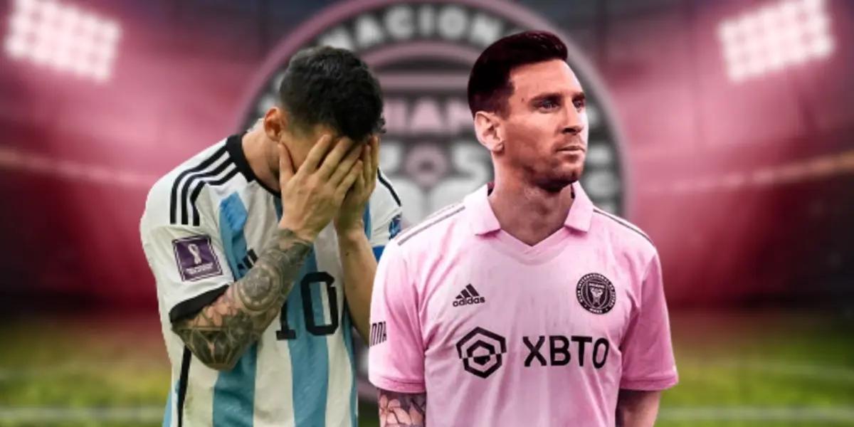 Lionel Messi and a low blow from an Argentine athlete