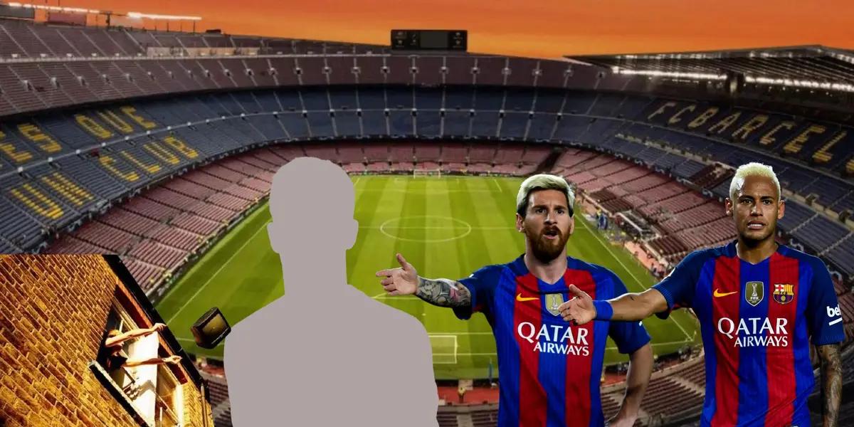 Lionel Messi and Neymar asking for a foul at FC Barcelona.